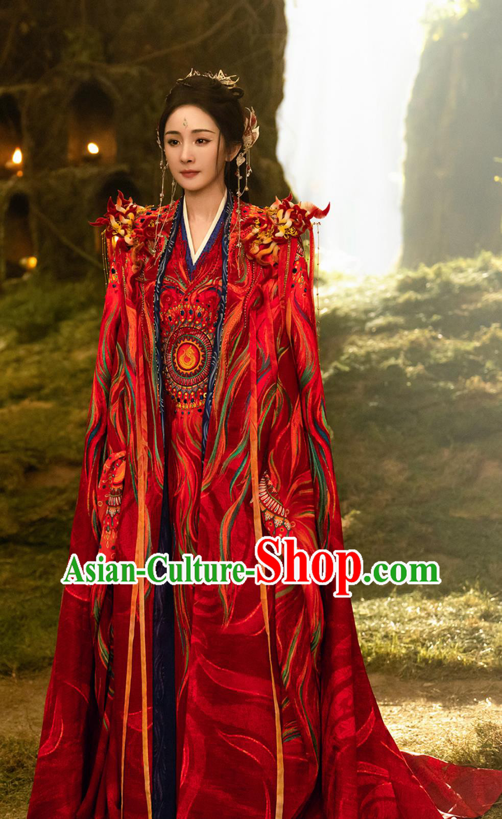 Chinese TV Series Fox Spirit Matchmaker Red Moon Pact Tushan Hong Hong Red Dress Ancient China Fairy Queen Clothing