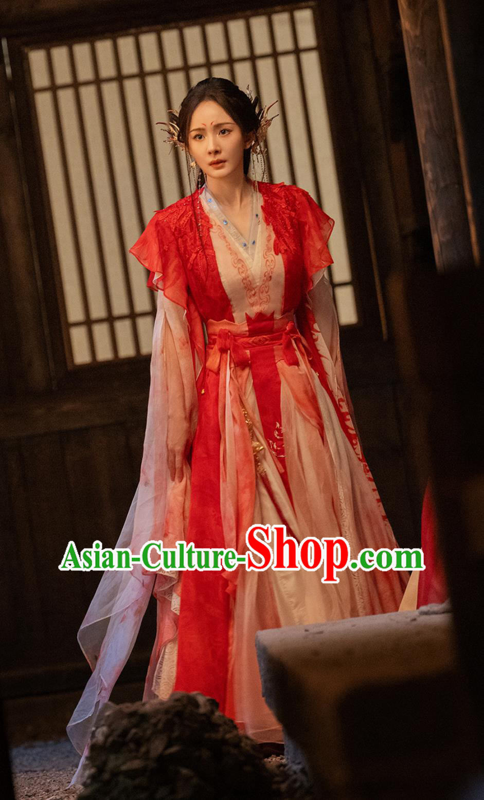 Chinese TV Series Fox Spirit Matchmaker Red Moon Pact Master Tushan Hong Hong Dress Ancient China Female Swordsman Clothing