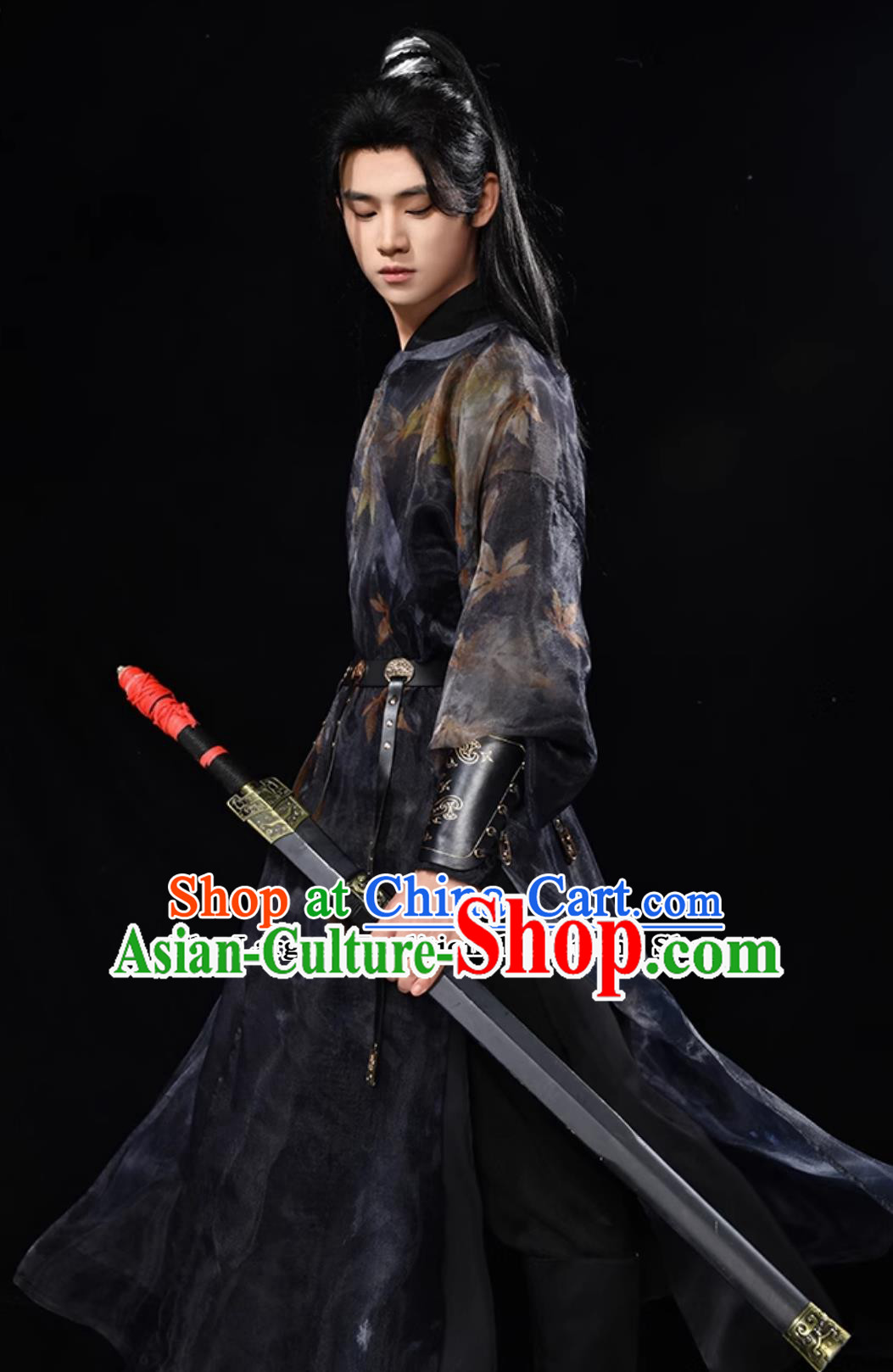 Ancient China Swordsman Costume Chinese Traditional Male Clothing Tang Dynasty Young Hero Hanfu Robe