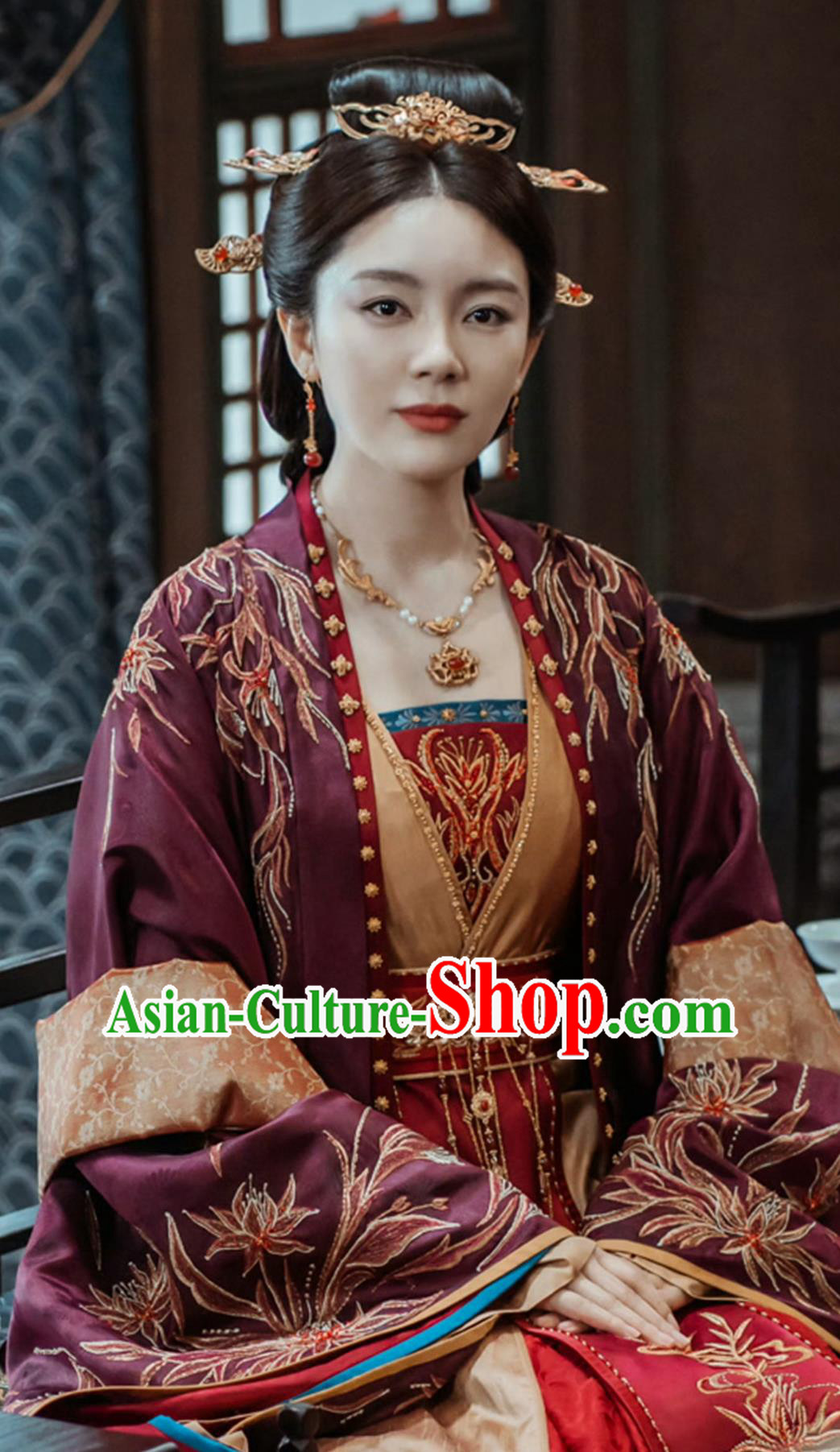 Ancient China Noble Woman Clothing Chinese TV Drama Dashing Youth Crown Princess Wen Luo Yu Dress