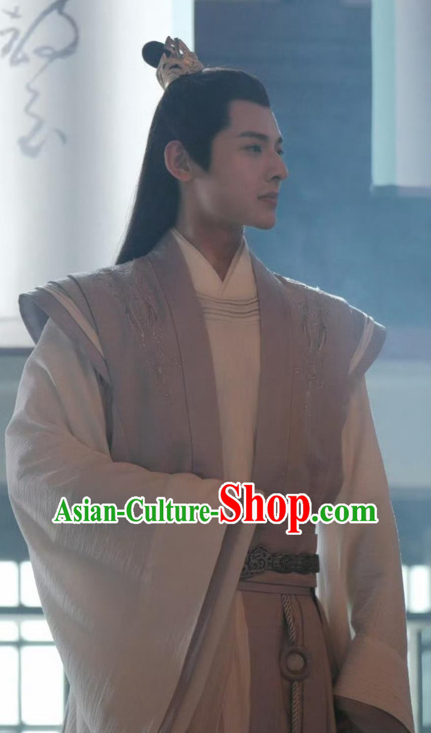 Chinese TV Drama Dashing Youth Scholar Xiao Ruo Feng Garment Costume Ancient China Childe Gongzi Clothing