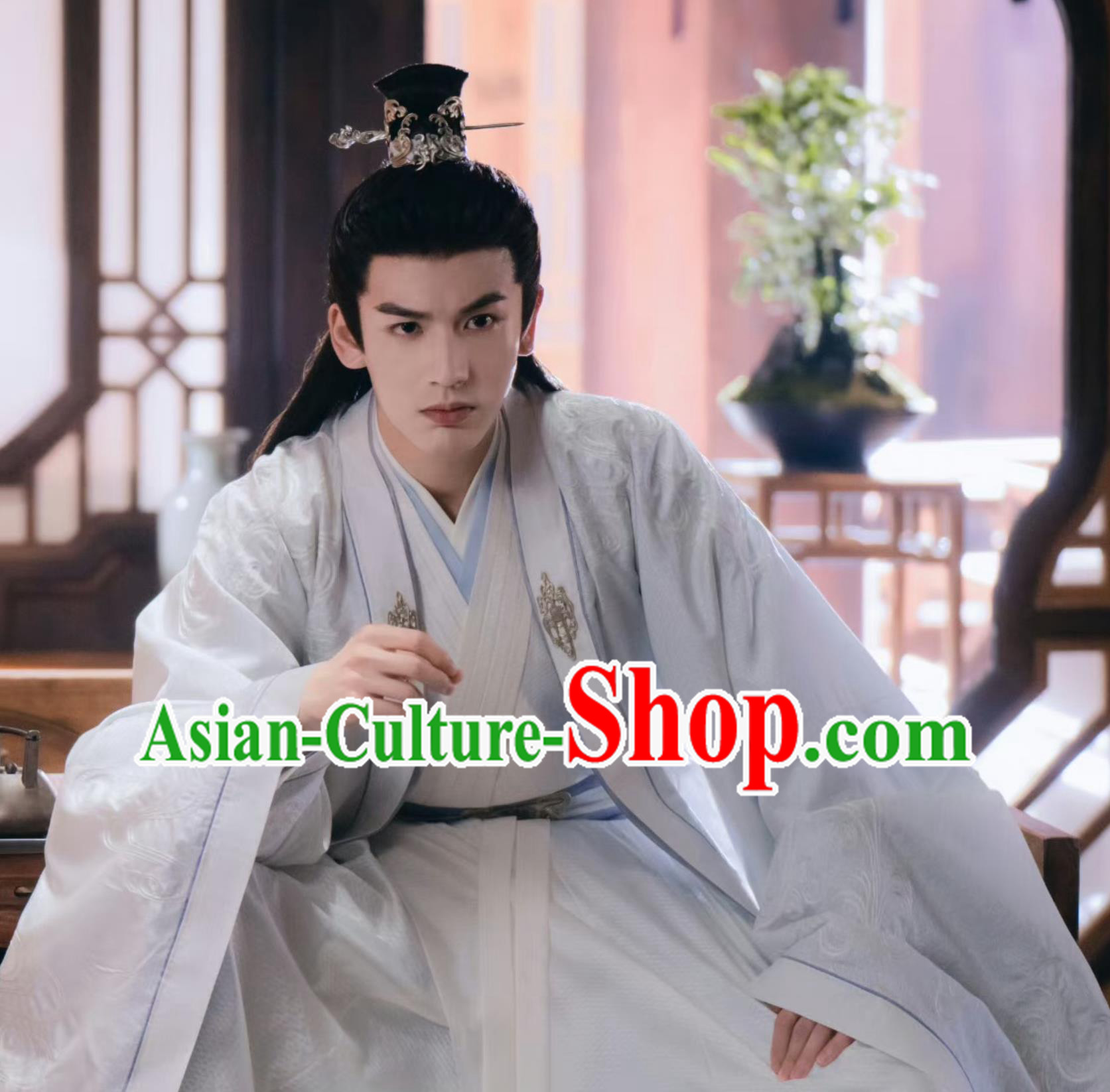 Ancient China Scholar Clothing Chinese TV Drama Story of Kunning Palace Grand Preceptor Xie Wei Garment Costume