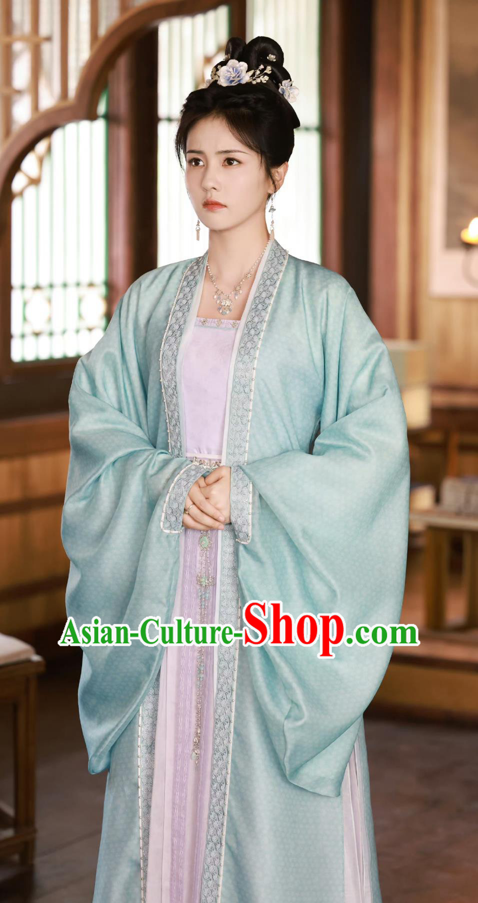 Chinese TV Drama Story of Kunning Empress Jiang Xue Ning Dresses Ancient China Noble Lady Clothing