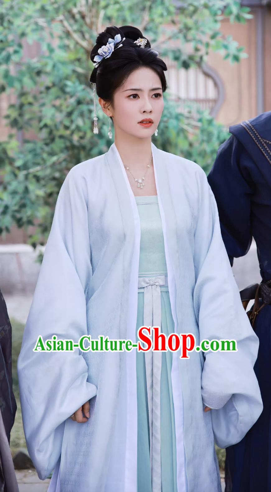 Ancient China Noble Lady Clothing Chinese TV Drama Story of Kunning Empress Jiang Xue Ning Dresses