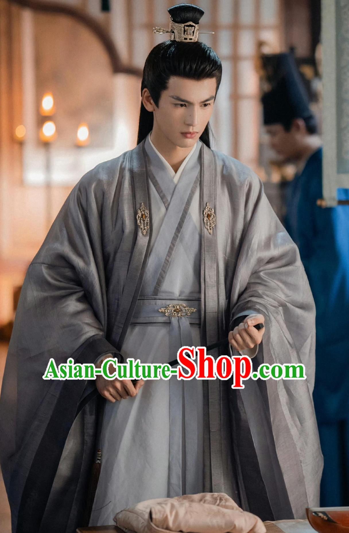 Ancient China Noble Childe Clothing Traditional Chinese Song Dynasty Male Costume TV Drama Story of Kunning Grand Preceptor Xie Wei Hanfu