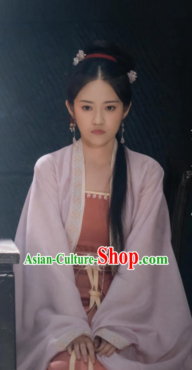 Ancient China Young Lady Clothing Traditional Chinese Song Dynasty Hanfu TV Drama Story of Kunning Princess You Fang Yin Dress