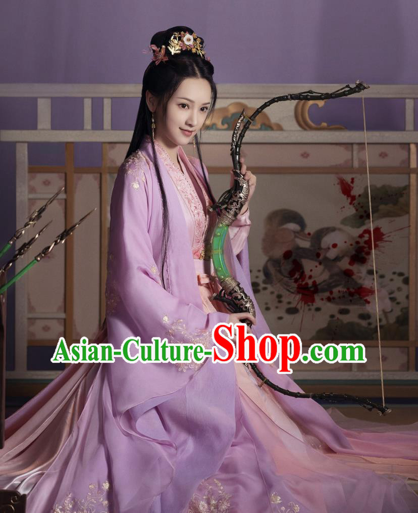 TV Drama Lost You Forever Fangfeng Yi Ying Dress Costume Ancient China Noble Lady Clothing Chinese Traditional Hanfu