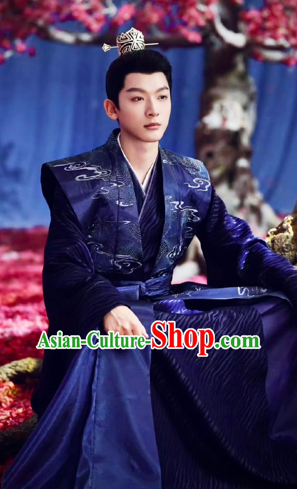 TV Drama Lost You Forever Prince Xiyan Cang Xuan Costume Ancient China Young Childe Clothing Traditional Chinese Blue Hanfu