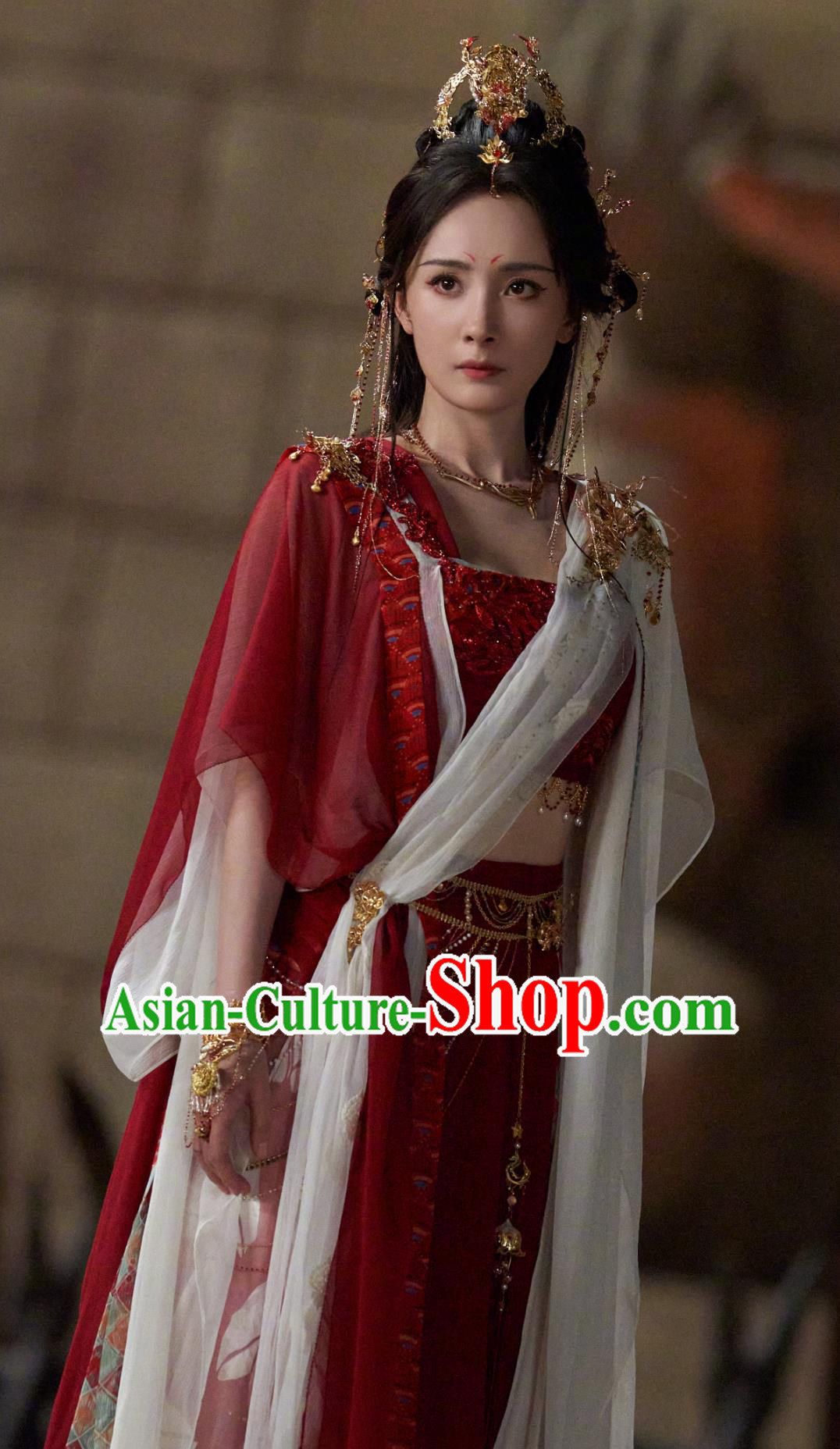 Chinese TV Series Fox Spirit Matchmaker Red Moon Pact Tushan Hong Hong Red Dress Ancient China Female Master Clothing