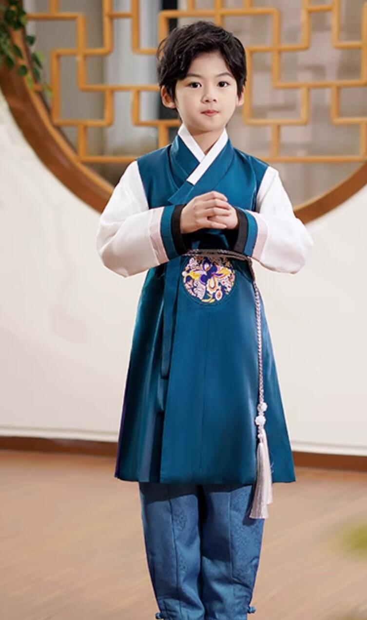 Traditional Korea National Costume Korean Boy Festival and Birthday Hanbok