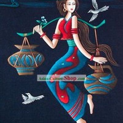 Batik Hanging-Chinese Beauty 3