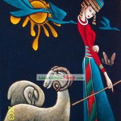 Batik Hanging-Chinese Beauty 5