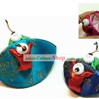 Chinese Classic Hand Made Clam Casket (two pieces)