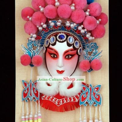 Handcrafted Peking Opera Mask Hanging Decoration - Fan Lihua