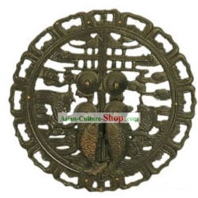 Chinese Palace Style Classic Archaized Door Lock-Carp Jumping the Dragon Door