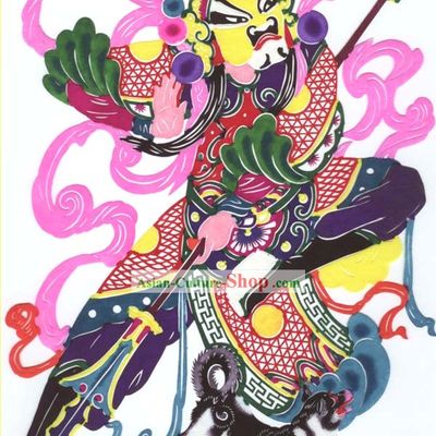 Chinese Classic Hand Made Papercut-ER Langshen