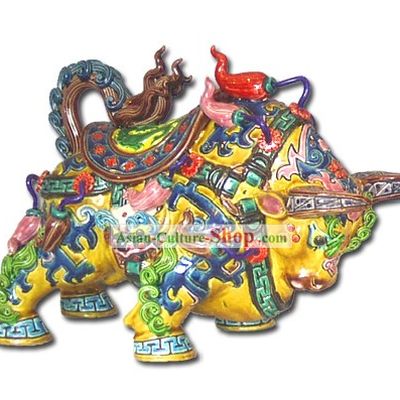 Chinese Cochin Ceramics-Gold Cattle