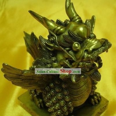 Chinese Classic Brass Statue-Feng Shui Pi Qiu