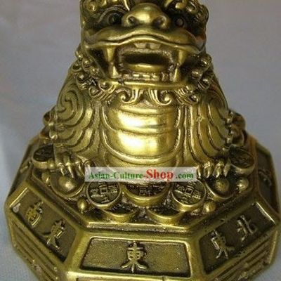 Chinese Classic Brass Statue-Attracting Money Pi Qiu