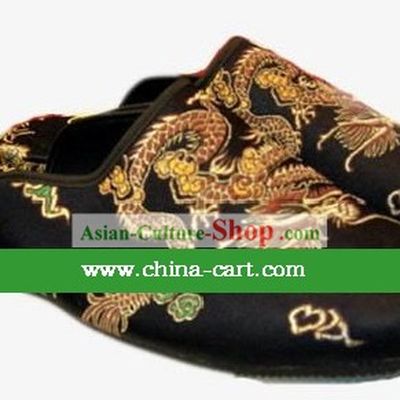 Chinese Hand Made Traditional Dragon Slippers(not available)