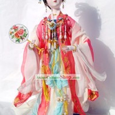 Handmade Peking Silk Figurine Doll - Yang Guifei