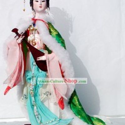 Handmade Peking Silk Figurine Doll - Wang Zhaojun
