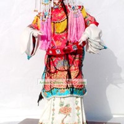 Handmade Peking Silk Figurine Doll - Chinese Opera Beauty