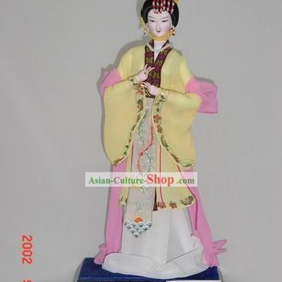 Handmade Peking Silk Figurine Doll - Wu Zetian,First Woman Emperor in Chinese History