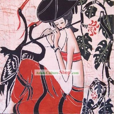 100 Percent Hand Made Batik Hanging-Spring Songs