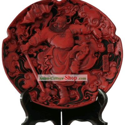 Chinese Palace Lacquer Works-Zhong Kui Conquering Evil