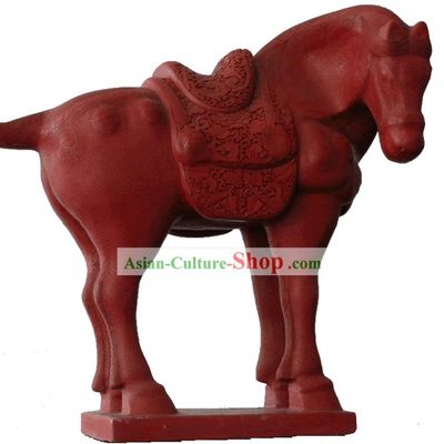 Chinese Hand Carved Palace Lacquer Craft-Tang Period Horse(out of stock)