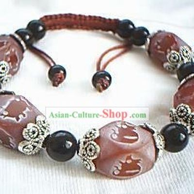 Classic Tibet Silver Pink Necklace