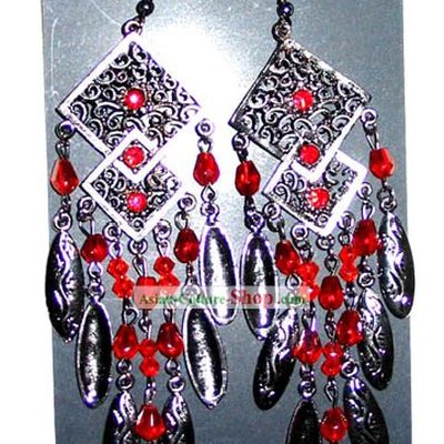 Tibet Stunning Silver Earrings