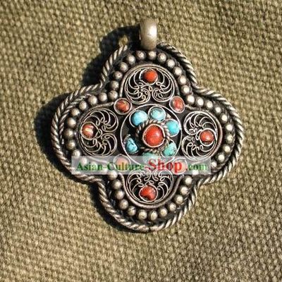 Tibet Silver Red Agate Necklace Fall