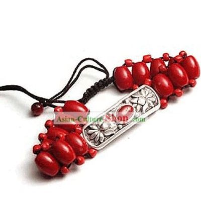 Tibet Red Agate Bracelet Cuff 1