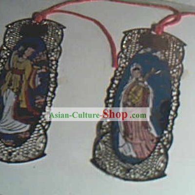 Ancient Chinese characters cloisonne Bookmarks