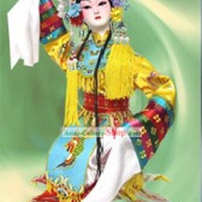 Handmade Peking Silk Figurine Doll - Get Drunk Imperial Concubine Yang Kwei Fei