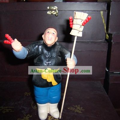 Hand Made Hui Shan Clay Figurine-Selling Sugar Haw