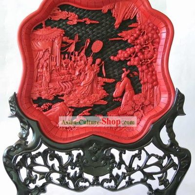 Traditional Lacquer Craft-Fairytales Love Plate