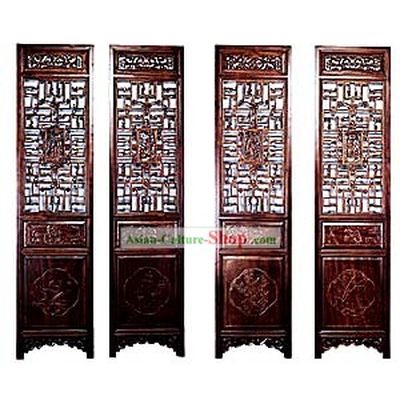 Boxwood Antique Style Folding Screen