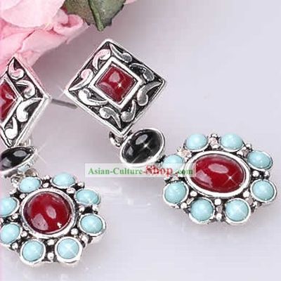 Antique Flower Earrings