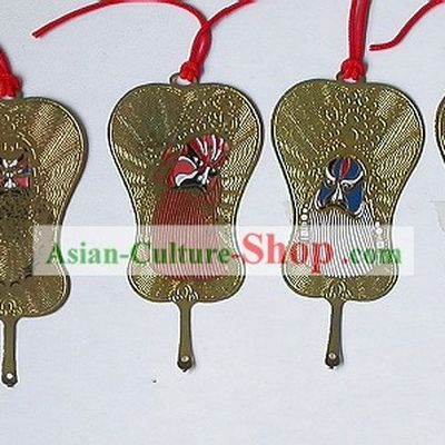 Chinese traditional opera masks cloisonne bookmarks