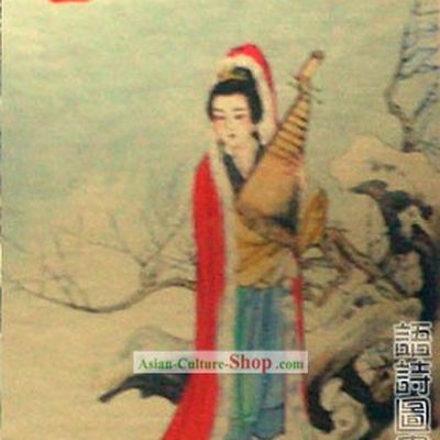 Ancient Chinese beautifies and ancient Chinese poem bookmarks