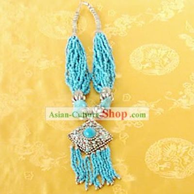 Tibet Natural Silver and Coral Necklace