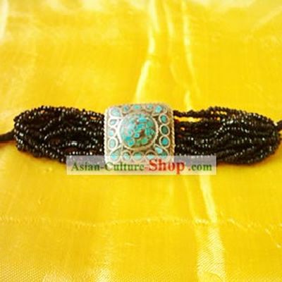 Tibet Natural Coral Song Stone Hand Chain 3