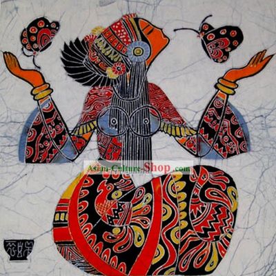 Chinese Batik Hanging-Butterfly Love