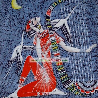 Hand Made Batik Hanging-Playing Harp