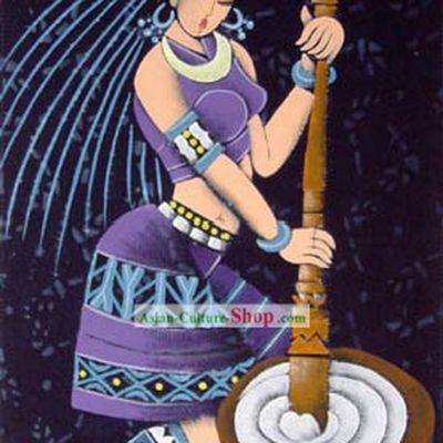 Hand Made Batik Hanging-Making Cake