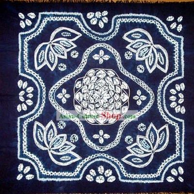 Hand Made Batik Tablecloth by Miao Tribe 1
