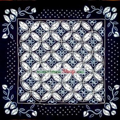 Hand Made Batik Tablecloth by Miao Tribe